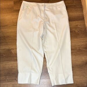 Liz Golf Audra Women’s 12 Beige Cropped Golf Pant